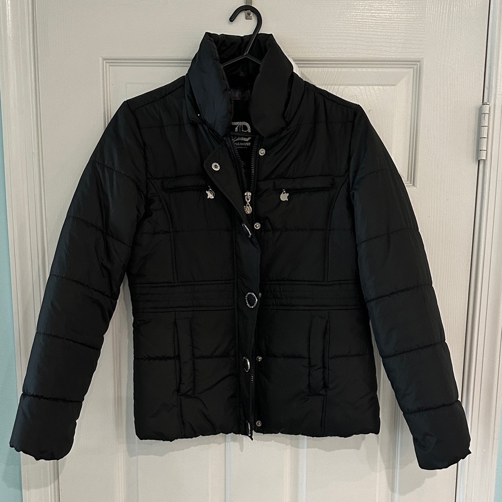 Dollhouse Black Puffer Jacket Juniors Medium